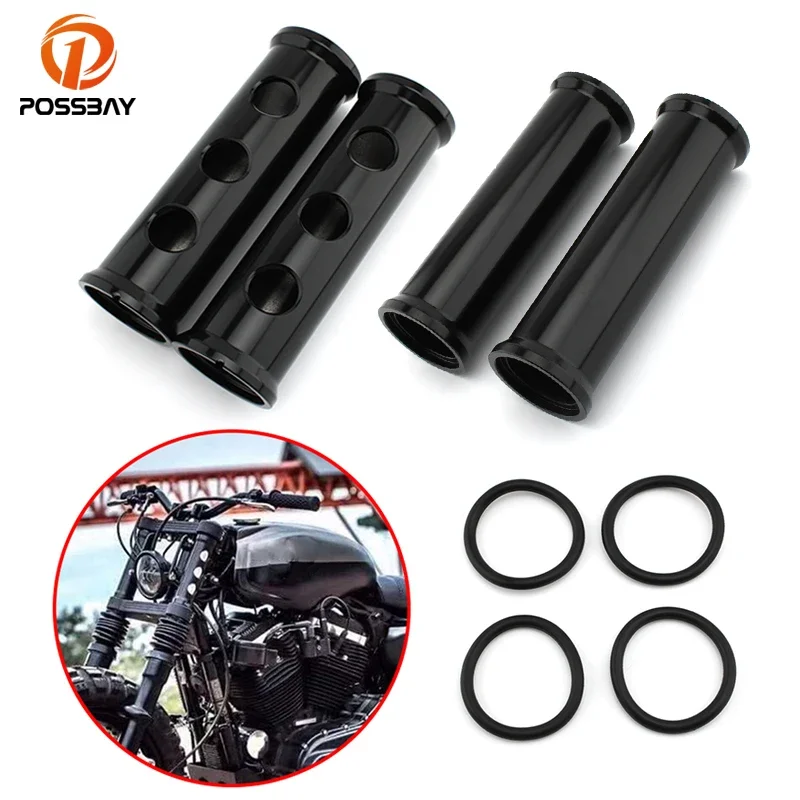 

2Pcs Upper Fork Boots Slider Shock Absorber Cover Aluminum for Harley Sportster 883 1200 2000-2021 Motorcycle Accessories