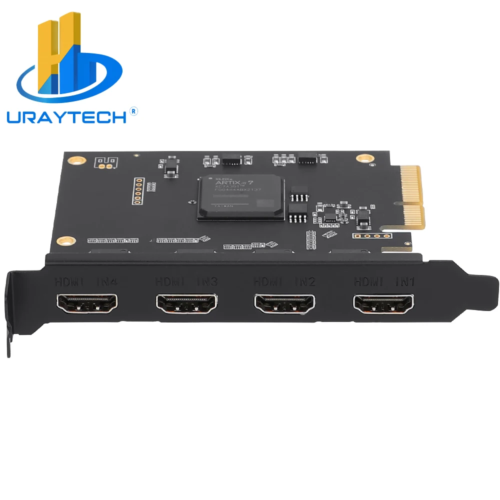 라이브 스트리밍 녹화용 4 채널 1080P HD Hdmi 비디오 캡처 카드 PCIe 게임 그래버