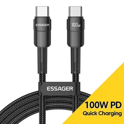 High-Speed 100W USB-C to USB-C Charging Cable - 3m (100W Black)
