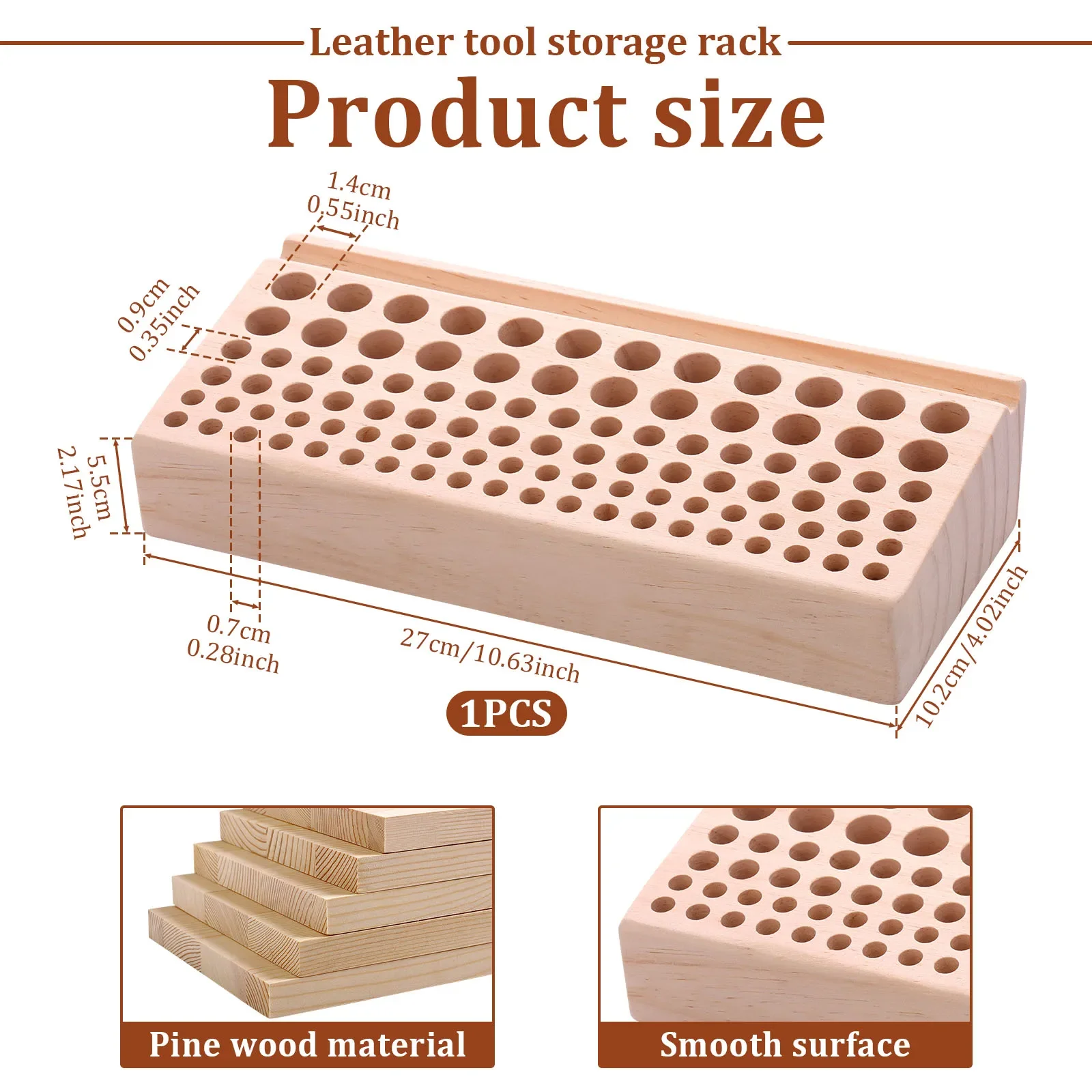 46/98 Holes Screwdriver Holder Wood Storage Rack Organizer For Scissors Screwdriver Wrench Pliers,Desk Top Tool Storage Rack