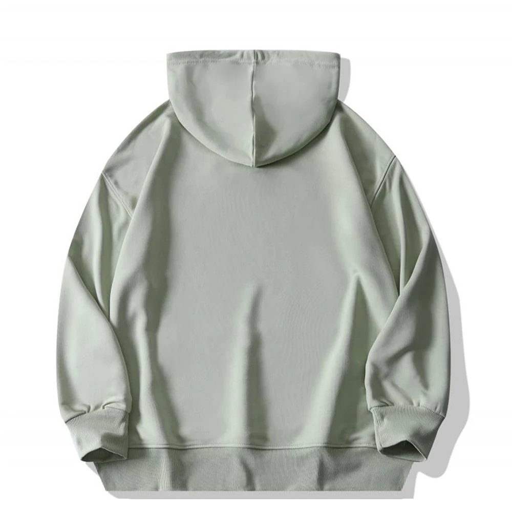Drop Shoulder Lightweight Hoodie Men Hooded Sweatshirt Unisex Wholesale Pullover Men Plain Hoodies In Bulk Sudaderas Para Hombre 4