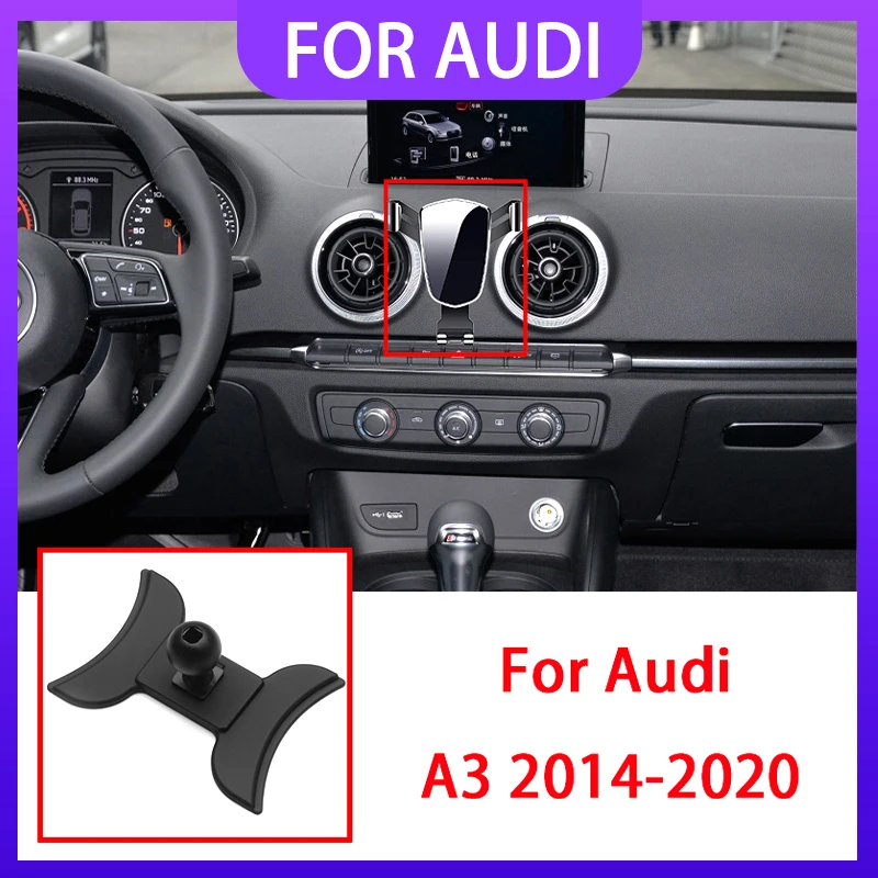Car Phone Holder Air Vent Clip Mount Mobile Phone Holder For Audi A3 S3