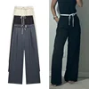 45582-cf5205.jpg HXAO 2024 Women's Pants Baggy Wide Pants Woman Fashion Black Trousers Casual High waisted Pants Autumn Bluey Flared leggings