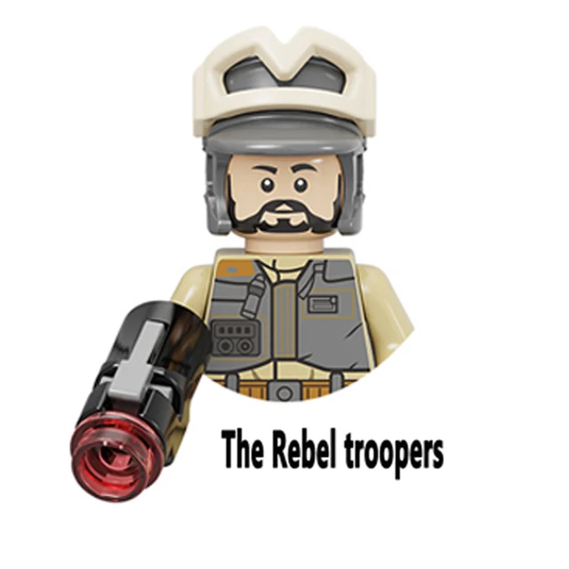 Hoth Rebel Alliance Troopers Rodian Duros Building Blocks Resistance Han Solo Leia Chewbacca Bricks Cassian Andor Figure Kid Toy N-PG2310