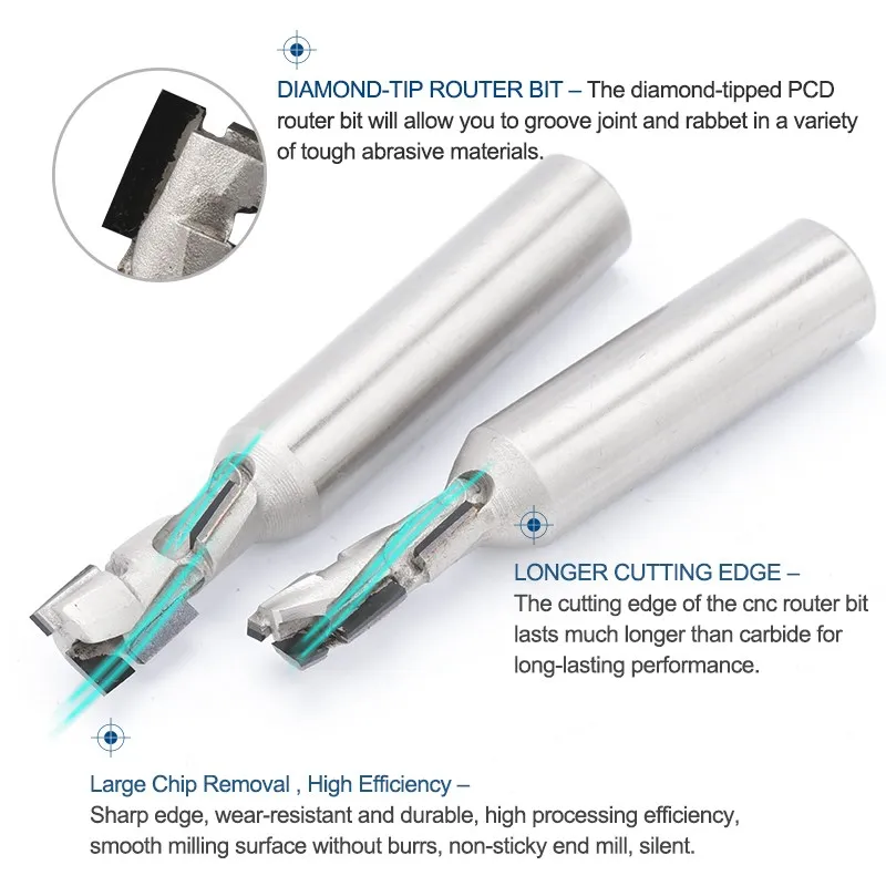 Vfeシャーダイヤモンド-フライス盤,12.7/12mmシャンクピース,彫刻