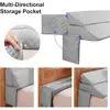 Queen Size Bed Wedge Pillow Bed Gap Filler High Density Foam Adjustable Headboard Support Cushion Removable Cover Comfort and 6