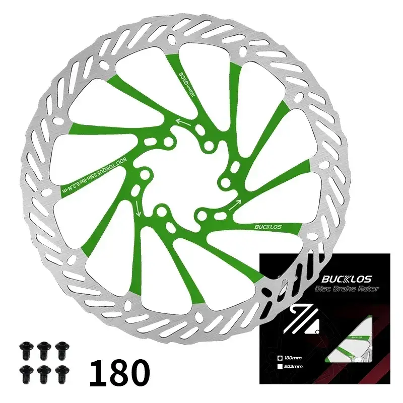 BUCKLOS Ultralight MTB Bike Hydraulic Disc Brake Rotor 160/180/203mm Mountain Road Racing Bicycle Brake Disc with 6 Free Bolts - Image 17