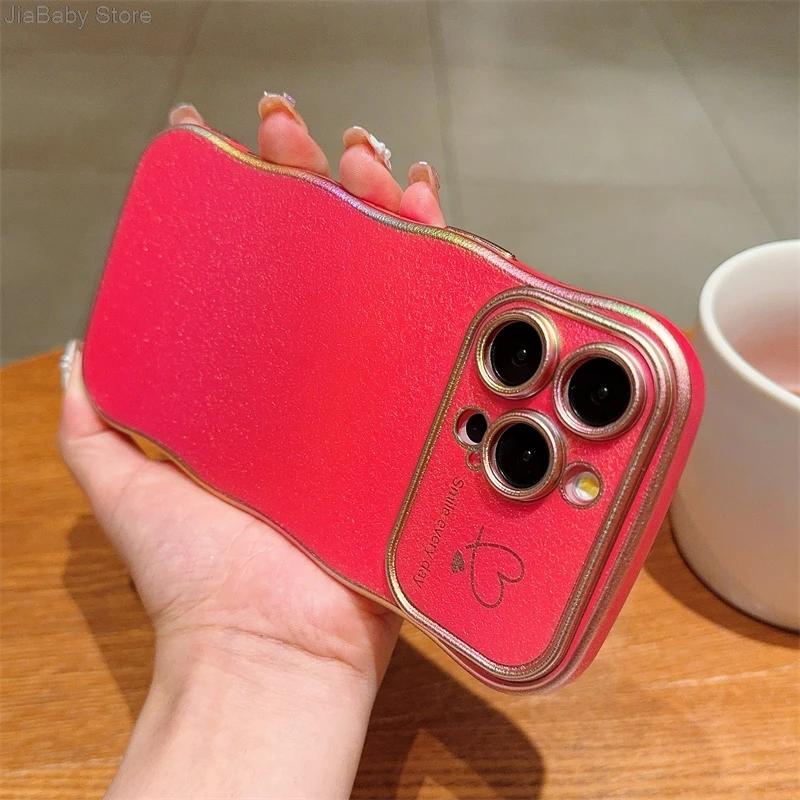 Coque de protection pour appareil photo en forme de cœur avec liquide pailleté de luxe pour iPhone 11 12 13 14 15 16 Plus Pro Max_voghion.com