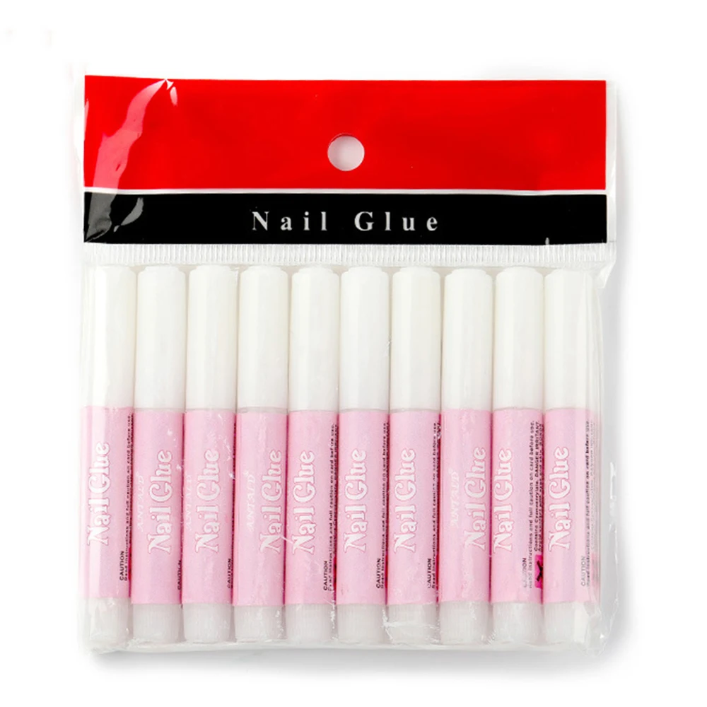 50 PCS Nail Glue for Acrylic Nails,Nail Tip Glue Professional Nail Glue False Nail Tips Glue  Broken Nails Adhesive Super Bond