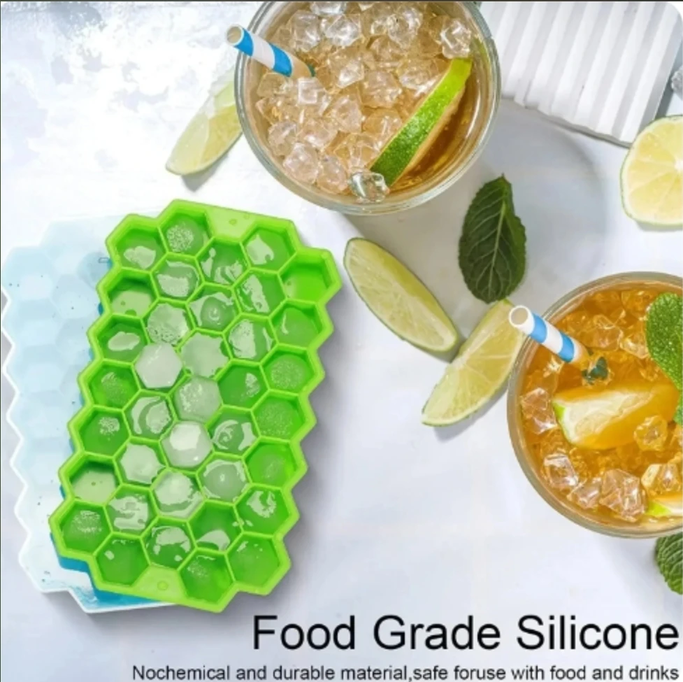 37 Lattice ice Cube Tray ice maker Honeycomb cube Tray home DIY cube maker silicone rink great Honeycomb Ice mould 1pcs ice cube molds