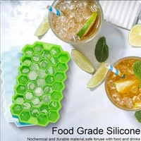 37 Lattice ice Cube Tray ice maker 1pcs Honeycomb cube Tray home DIY ice cube maker silicone ice rink great Honeycomb Ice mould 1