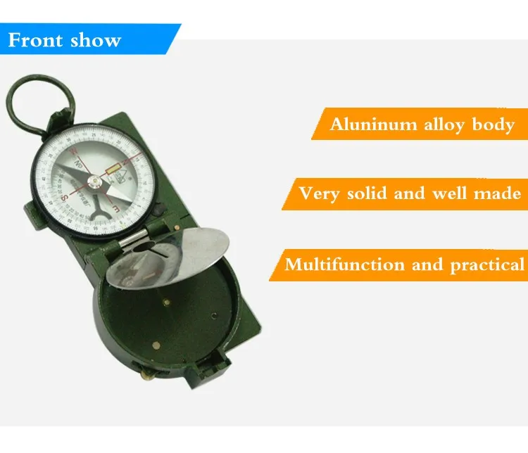 New Type 62 Compass DQL-7 Green Metal Aluminum Compass DQL-7