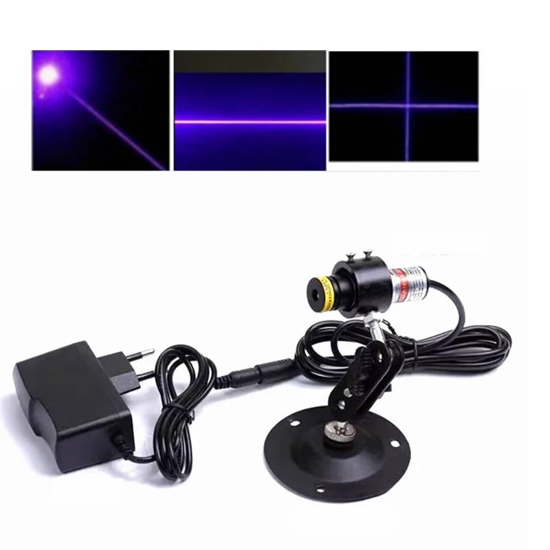 Focusable 405nm 10/50/80/100/150/200mw Violet Blue Laser Diode Module Dot/Line/Cross 18x65mm