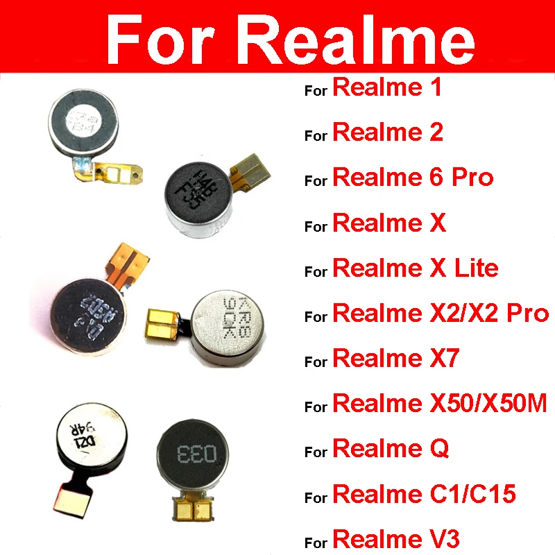 Vibratore Motore Per Realme 1 2 X X Lite X2 Pro Q C1 6 Pro X7 X50 X50M C15 V3 X3 Super Zoom Motore Vibrazione Parti Di Ricambio