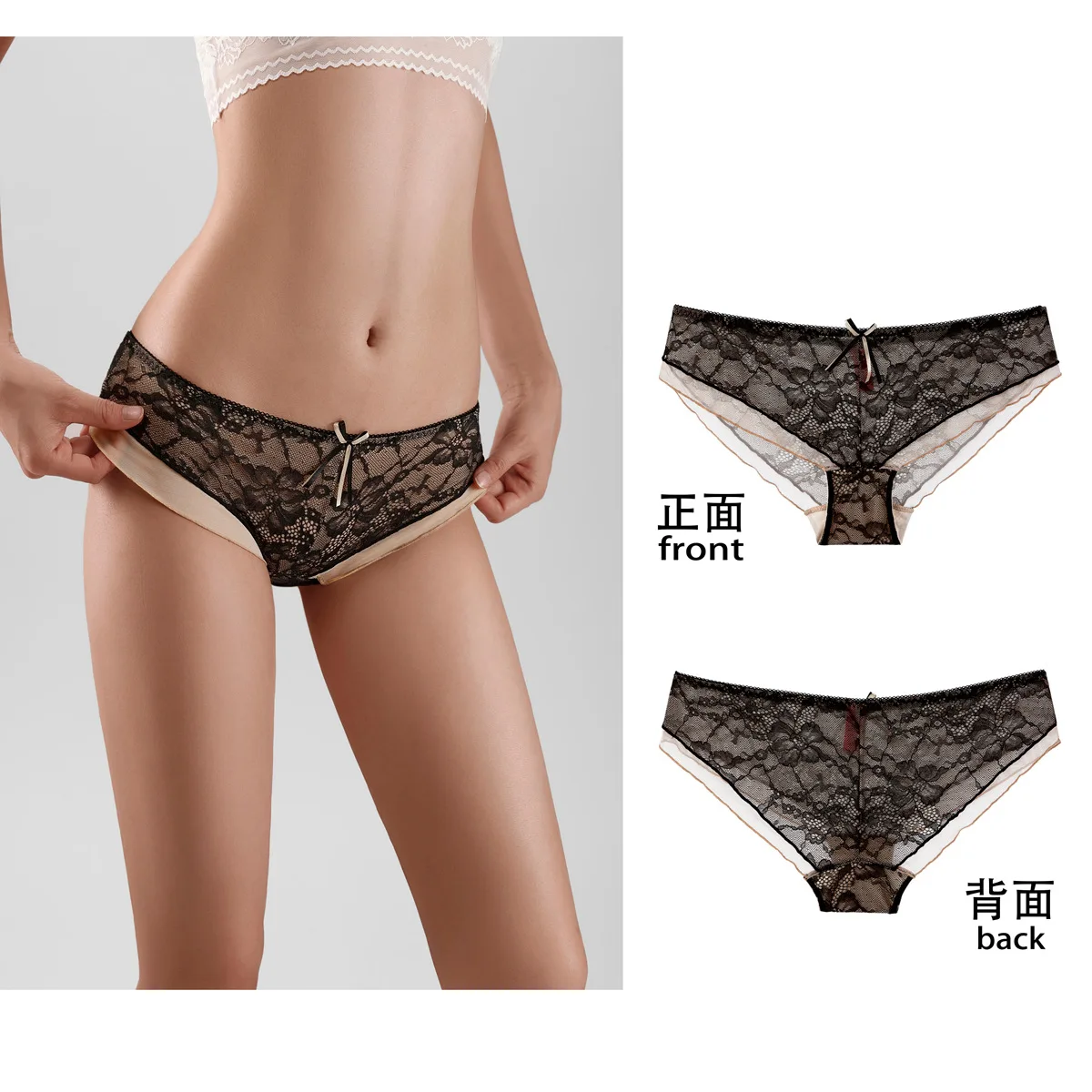 New Lace Mesh Sexy Female Underwear Cotton Crotch Triangle Woman Clothes Panties Hot Sex Lingerie Sexual Thong Whuta Sensual