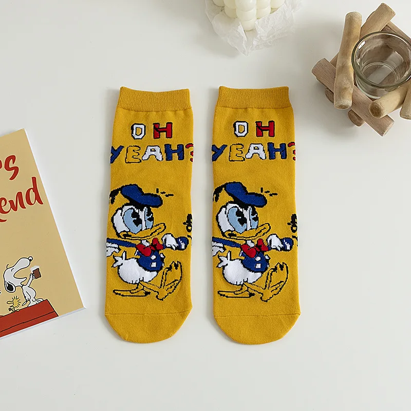 Anime Disney Women's Mid length Cotton Socks Boys Girls' Stitching Cosplay Movable Dolls Sleeping Mid length Decorative Gifts kids socks,women socks