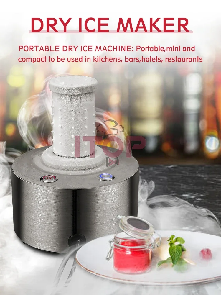 LXCHAN Dry Ice Maker 1 Pcs 86s/18s Fast Dry Ice Make Machine Dry Ice with 2 Size 1.8lbs Co2 Get 0.41lbs Dry Ice for Kitchen Bar kitchen sundry storage case with wheels seasoning bottle vegetable storage container kitchen closet organizer make up organizer