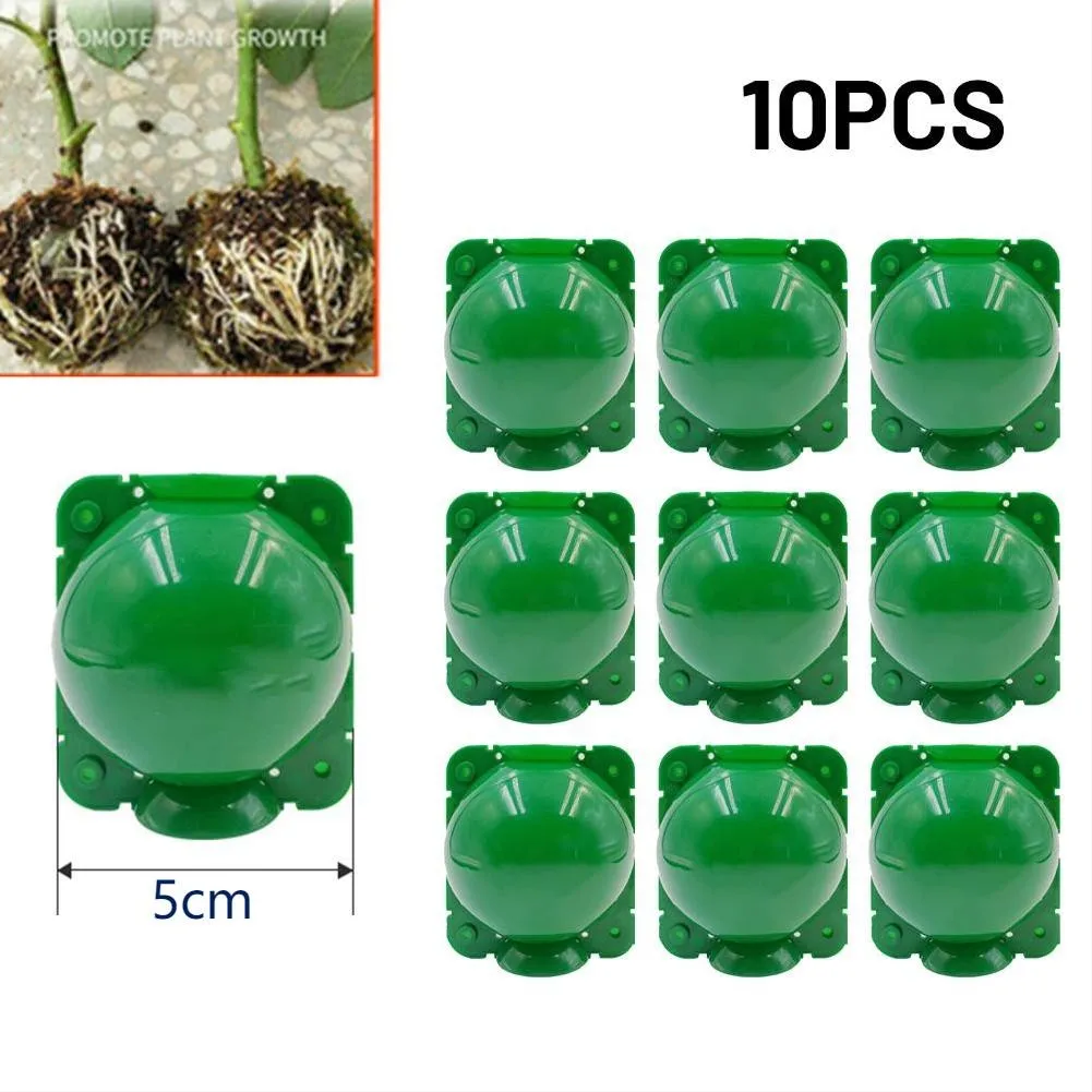 Plant Rooting Box Seedling Box 10Pcs Plant Rooting Equipment High Pressure Propagation Ball Garden Graft Box Plant Hydroponics Propagation Box