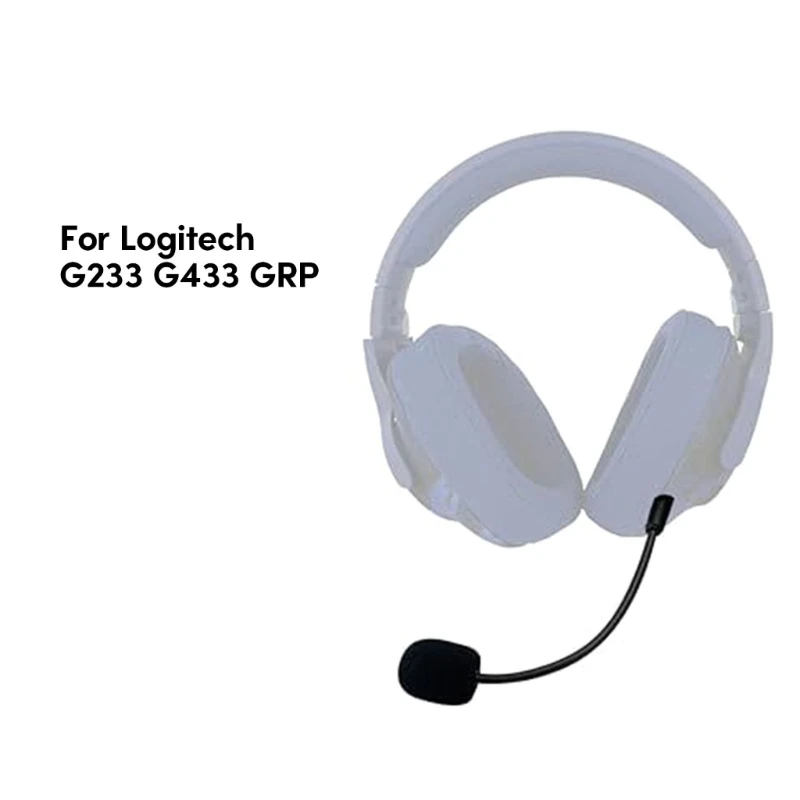 

Replacement 3.5mm Microphone for G233 G433 GRPO Headset Noise Cancelling Boom Microphone Windproof Sponge Covers