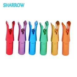 6pcs 6.2mm Archery Aluminum Alloy Arrow Nocks Tails Insert Tips Arrow Shaft DIY Tools for Outdoor Shooting Hunting Accessories