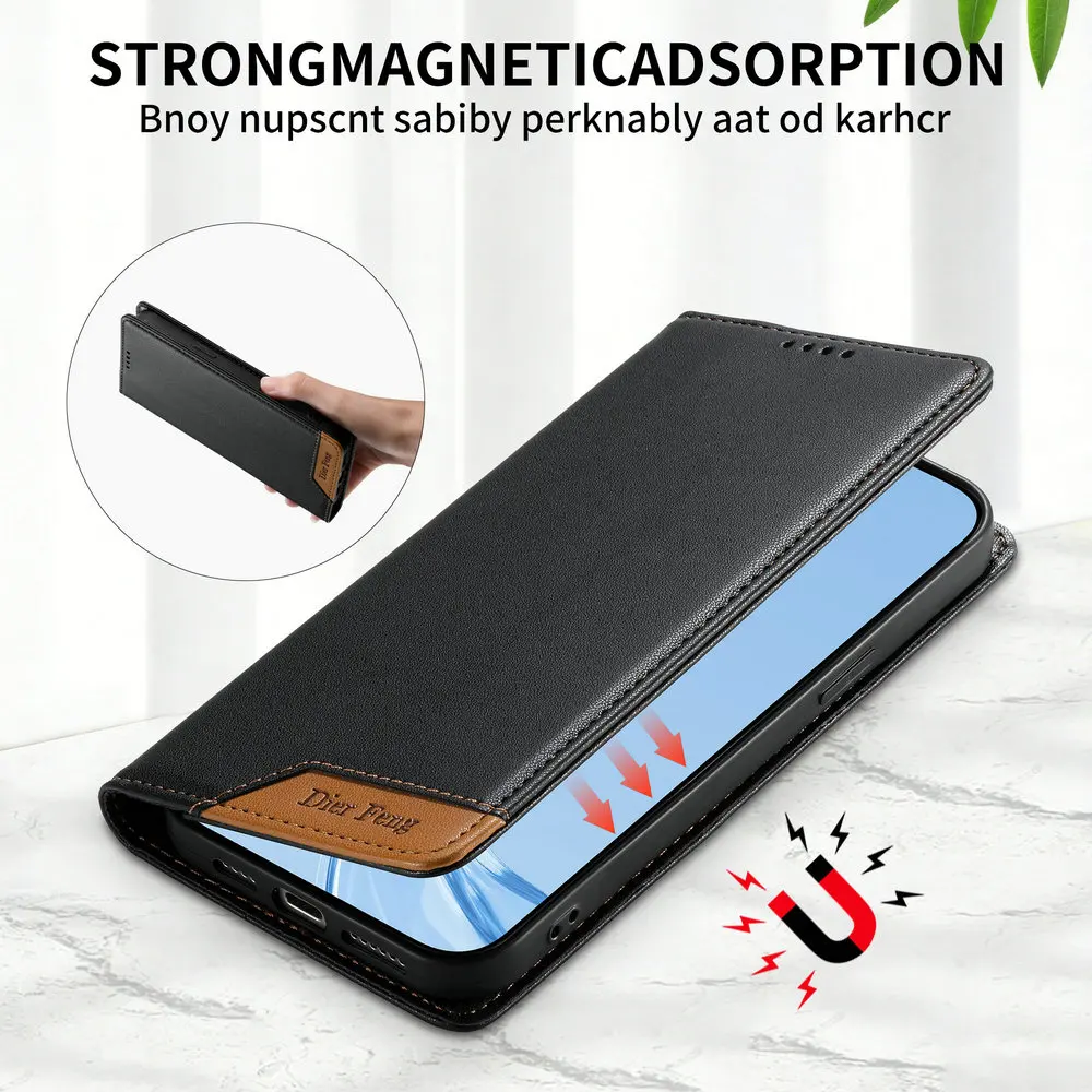 Luxury Leather Card Holder Wallet Case with 360° Protection
