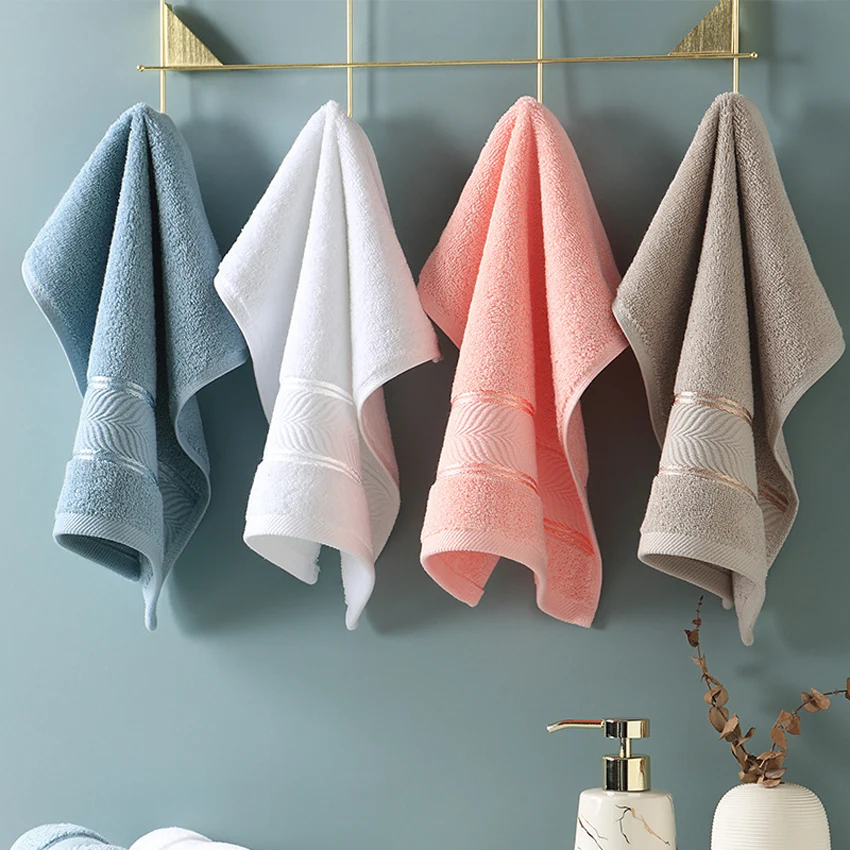 Solid Color Large Thick Cotton Towel Set Bath Towel Bathroom Face Shower  Towels Home Hotel For Adults Kids Soft toalla de ducha - AliExpress