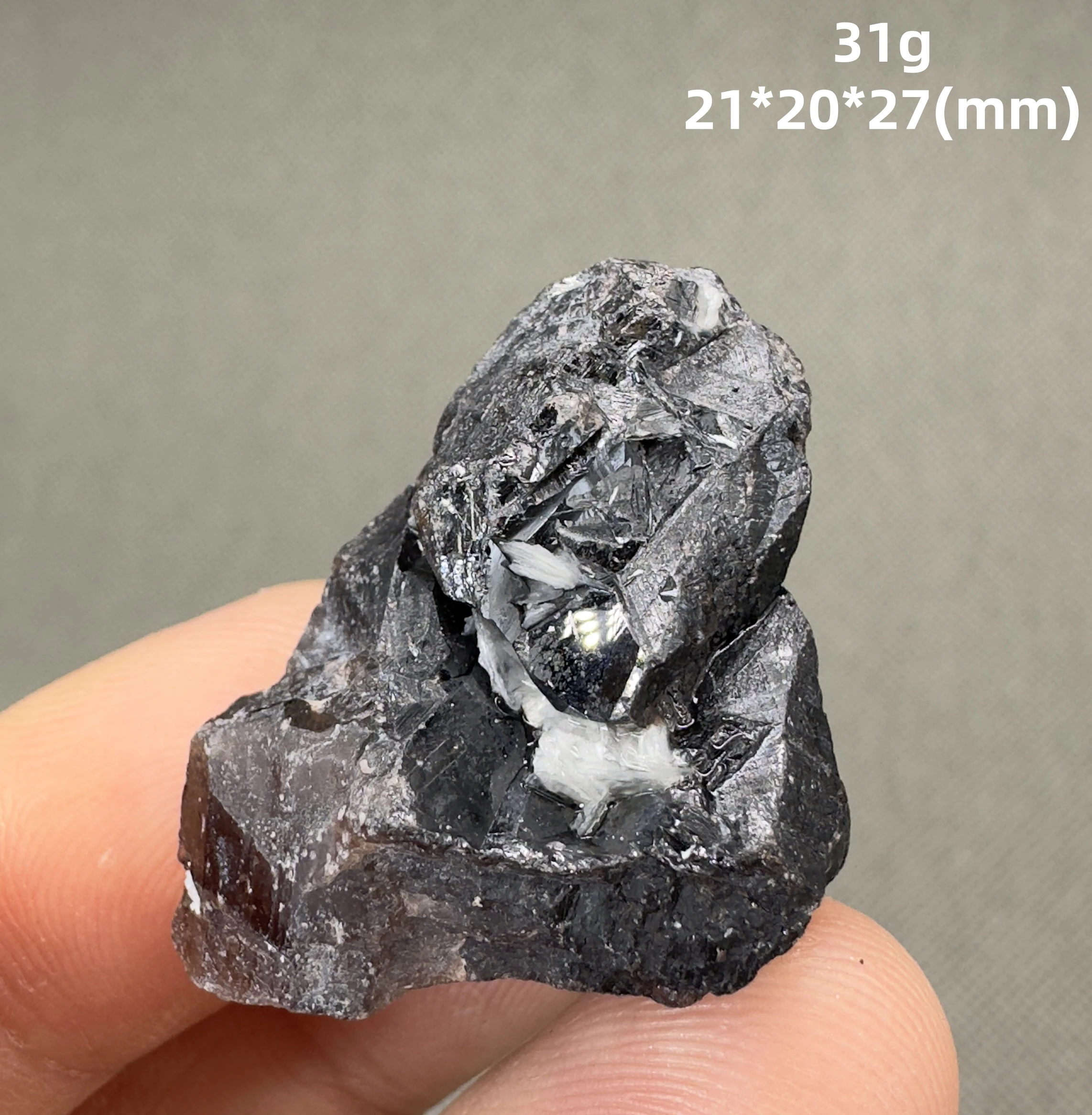 Natural cassiterite mineral specimen + healing quartz crystals and stones rock gemstone 5