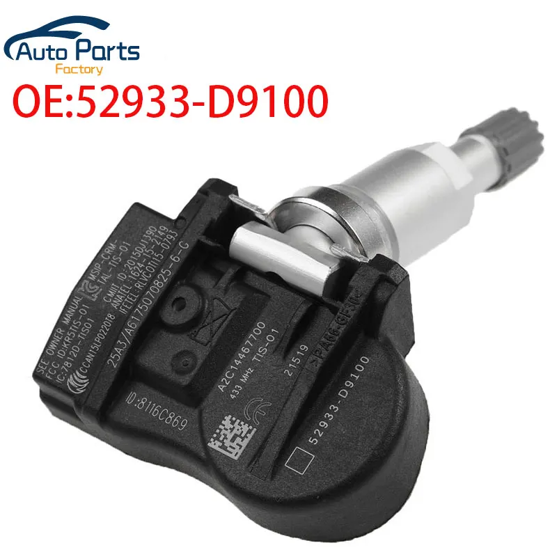 

TPMS Датчик давления в шинах для Kia Cadenza k7 17-18 Sportage/NIRO 17-19 SORENTO 18-19 52933-D9100 52933D9100 433 МГц