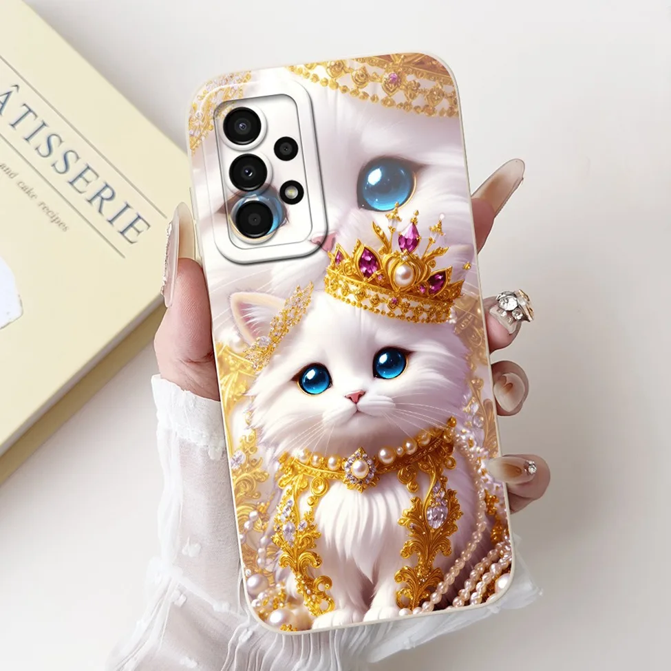 For Samsung A13 4G Case A135F Silicone Cute Fashion Butterfly Flower Love Painted Cover For Samsung A13 Galaxy A13 4G Phone Case