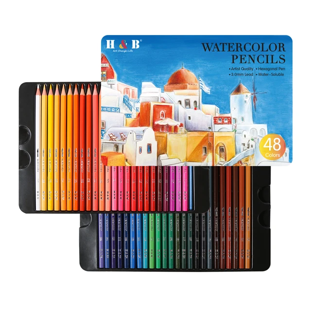 H&B Color Drawing Pen 72 Pieces Drawing Color Pencil Set coloring