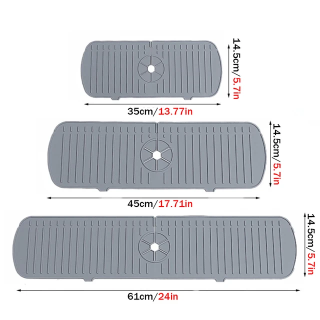 Szilikon Csaptelep Szőnyeg Víz Hullámok Konyhai Vízfogó Nagy Mosogató Splash Pad Munkalap Védő Fürdőszoba - Image 6