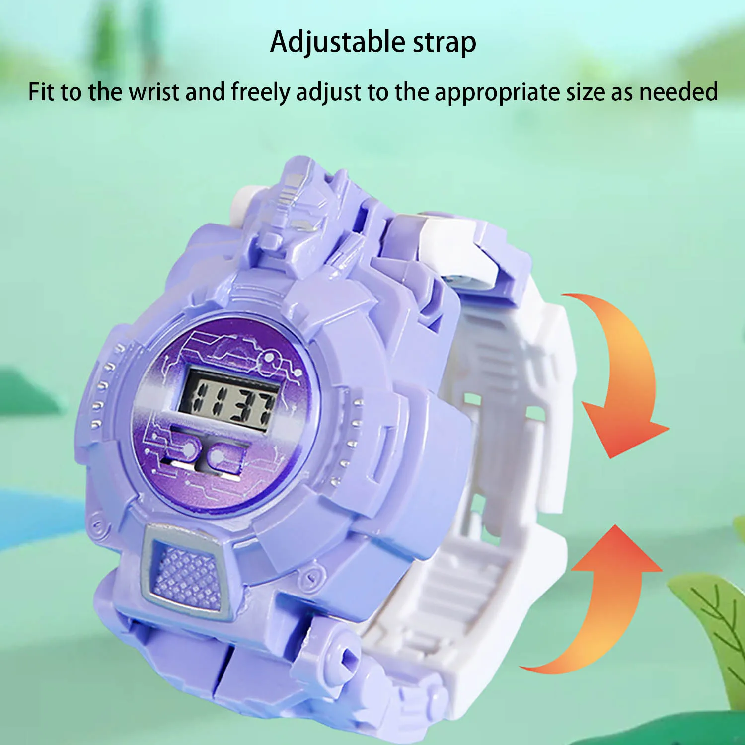 Children's Puzzle New Unique Watch Transformation Cartoon Robot Electronic Watch Toy Multi functional 4