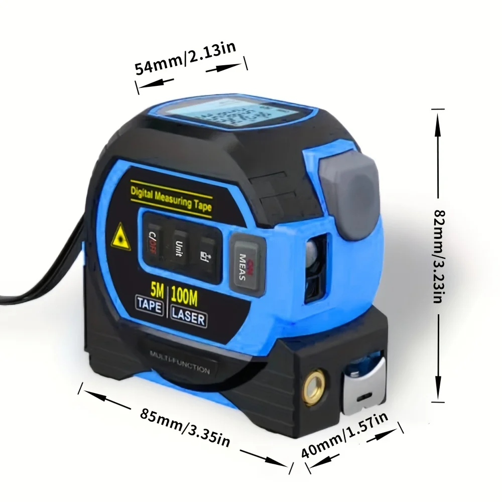 3-In-1 Laser Tape Measure High-precision Rechargeable Infrared Laser Rangefinder 1pc tape measure laser rangefinder laser tape measure
