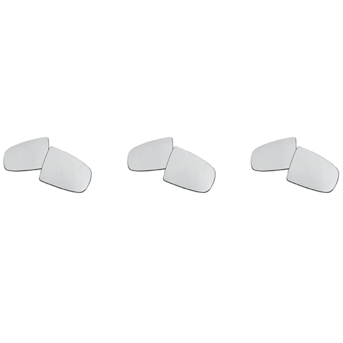 

3 Pair Car Rear View Mirror Side Door Mirror Glass Heated + Adjustment For-BMW X5 E70 X6 E71 E72 2007-2014 51167174981