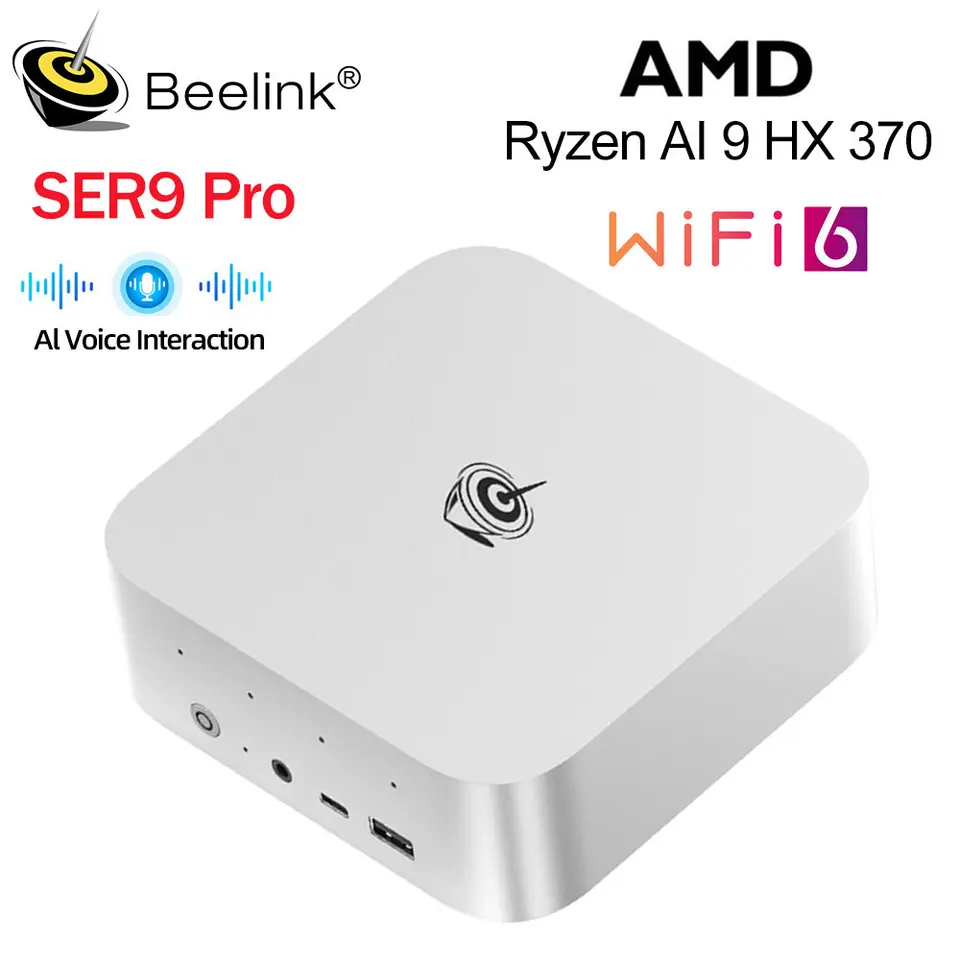 Beelink SER9 Pro Powerful Mini AI PC AMD Ryzen AI 9 HX370 32GB