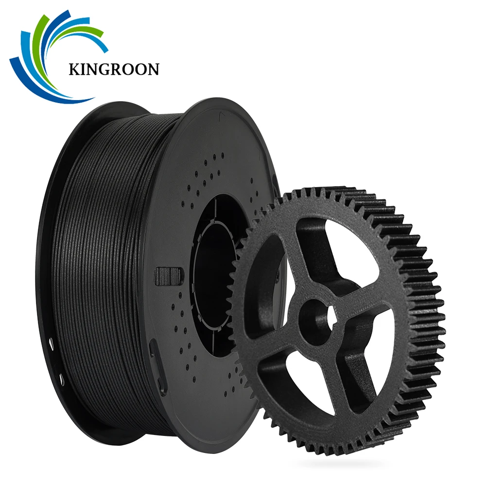 NOUVEAU Filament d'imprimante 3D KINGROON PLA PETG Fibre de carbone 1,75 mm 1 kg (2,2 lb) PETG-CF PLA-CF Matériau d'impression 3D haute résistance