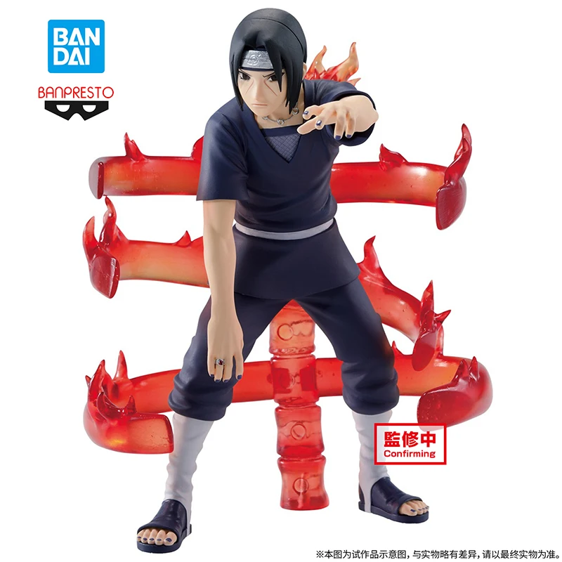 

In Stock Original 14cm Anime Figure Bandai BANPRESTO NARUTO Uchiha Itachi Anime Figure Collect Decoration Model Toys Doll