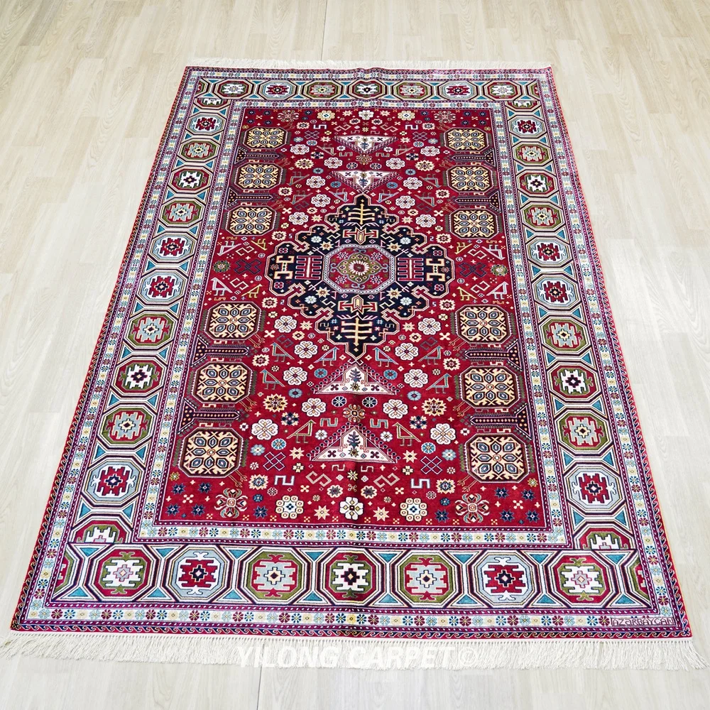 Рисунок 2 - 152x244 см Шелковый Племенной ковер ручной работы