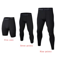 Men's black and white sports leggings coolquick drying leggings leggings running pants basketball exercise shorts activity short