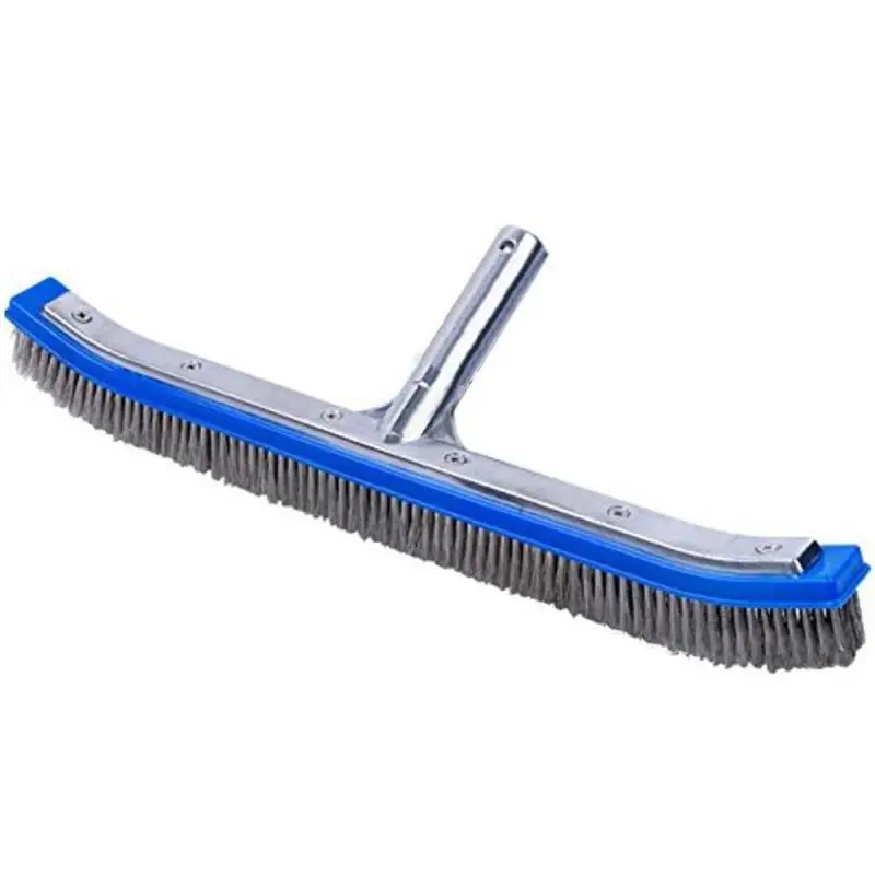 Brosse de piscine en aluminium poli, pour le nettoyage des murs, des  carreaux, des sols, accessoires - AliExpress