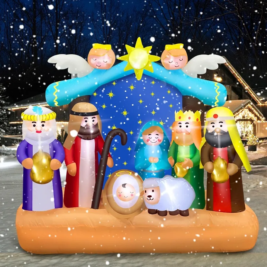 6.8FT Nativity Inflatable Scene 6