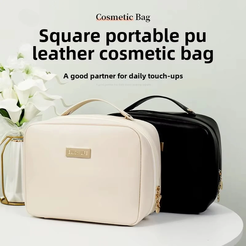 Borsa da Viaggio per Cosmetici da Donna, Grande Capacità, Organizer per Articoli da Toilette, Custodia Portatile per Trucchi, Pochette Impermeabile per Makeup