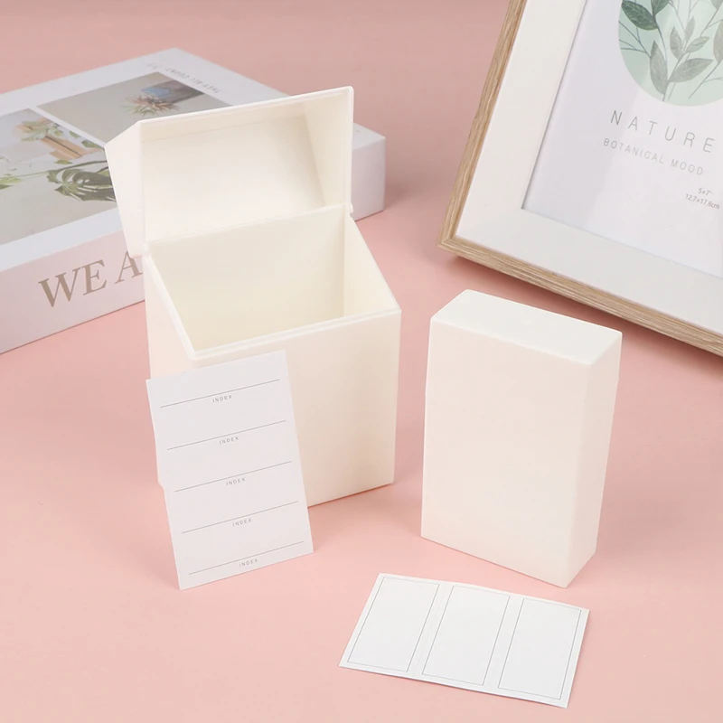 1Pc Flip Design Storage Case Wide Application Storage Box Compact Flip Lid Drawer Sorting Box desktop storage box stationery storage box