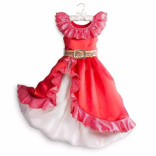 thumbnail image 1 of Vestido de princesa de Disney para niña, disfraz de Elsa de Frozen, ropa de fantasía para fiesta de Halloween, Cosplay de Aurora Jasmine, vestido de verano de 3 a 8 años, 1 of 5