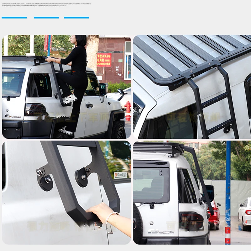 クロスフレームラダーシェルフ ルーフラッククロスバーレール 4 個土地用クルーザー LC100 FJ100 1998