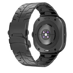 Premium Stainless Steel Watch Strap - Sleek Metal Bracelet - Galaxy Ultra 47mm (Black)