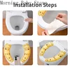 1 Pair Cute Cartoon Cat Rabbit Toilet Sticker Toilet Mat Soft Universal Closestool Mat Pad Washable Toilet Bathroom Accessories 6