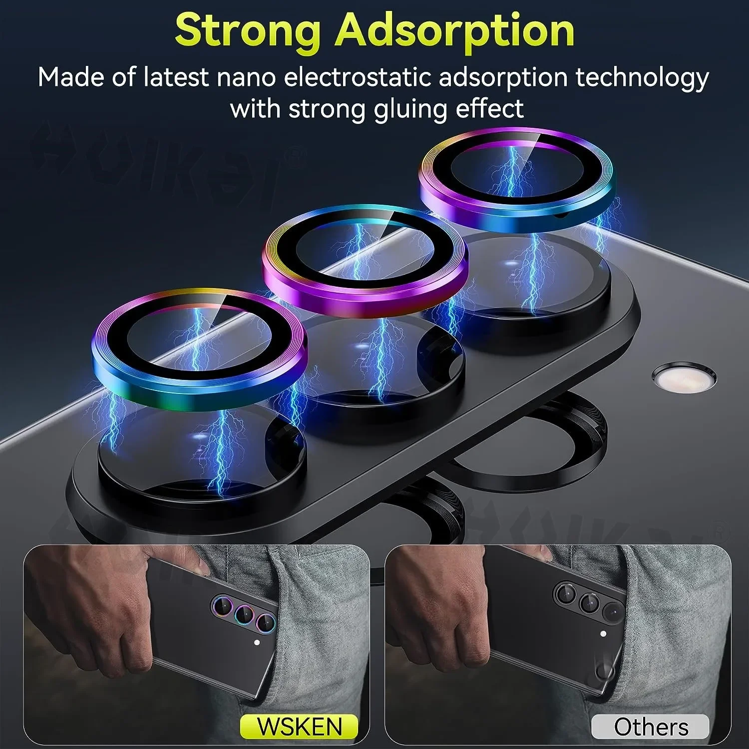 Enhanced Camera Lens Protector - 2 PCS Tempered Glass & Metal Scratch-Resistant Cover