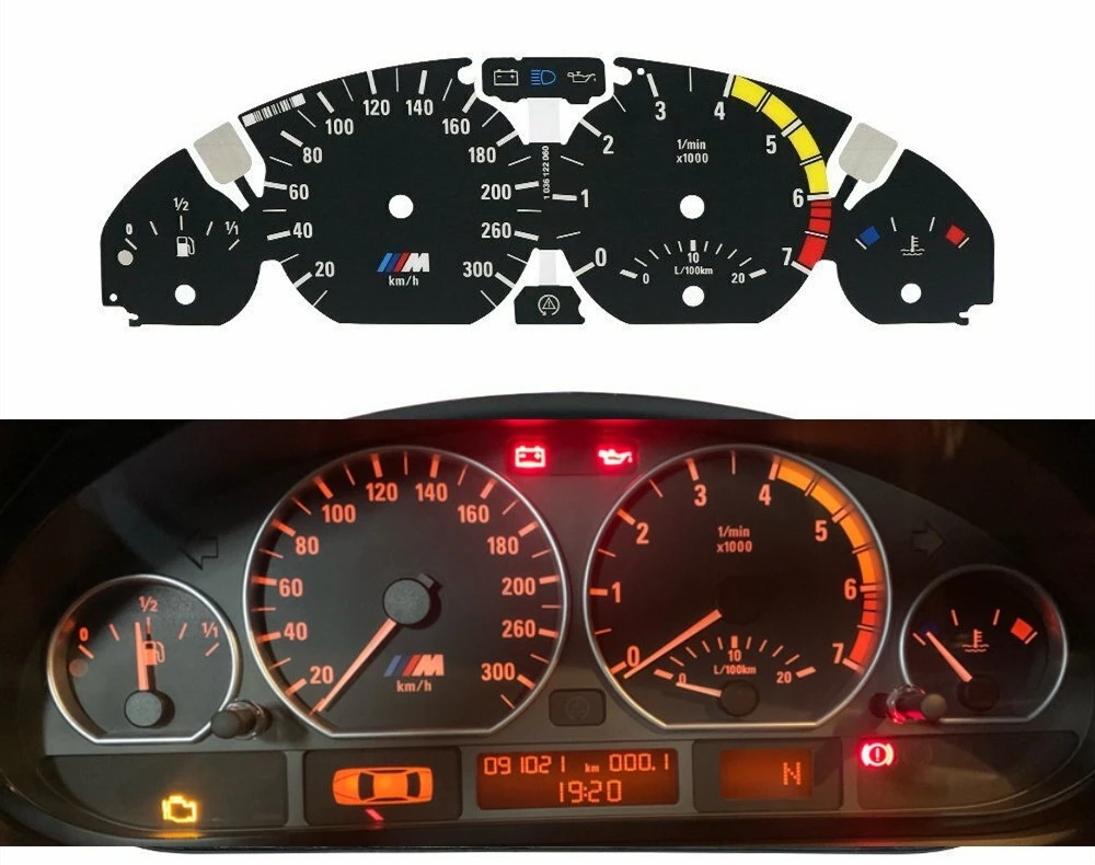 For Bmw E46 323ci 325ci 328ci 330ci 3m Instrument Gauge Face 300km/h