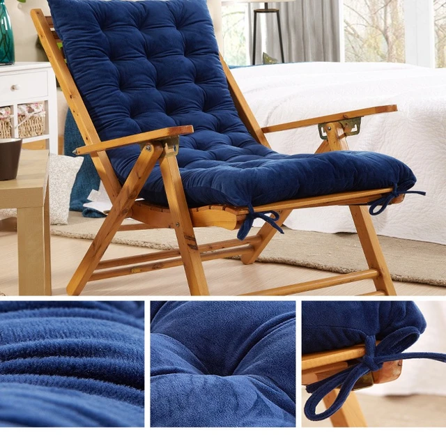 Rattan Chair Tatami Mattress Backrest (No Chair) Long Cushion Recliner  Rocking Thick Seat Cushions for Elderly